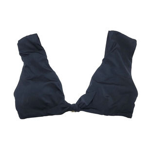 Trina Turk Bikini Top Size 6 Navy Blue Swimsuit Swimwear Beach Vacation Tropical